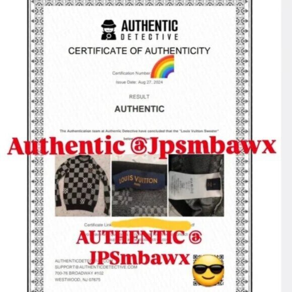 Louis Vuitton Black & White Distorted Damier Sweater - Picture 9 of 12